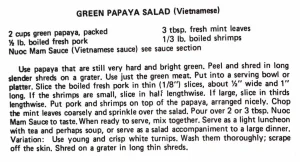 Green Papaya Salad (Vietnamese)