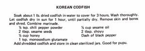 Korean Codfish #3