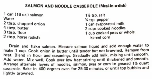 Salmon and Noodle Casserole (Meal-in-a-dish)