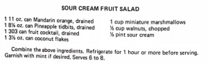 Sour Cream Fruit Salad