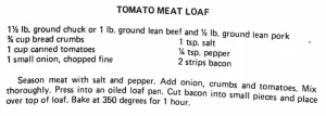 Tomato Meat Loaf