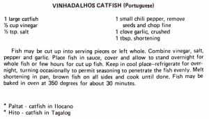 Vinhadalhos Catfish (Portuguese)