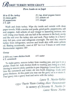 Roast Turkey with Gravy (Pavo Asado en su Jugo)