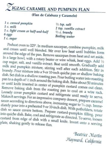 Zigzag Caramel and Pumpkin Flan (Flan de Calabaza y Caramelo)