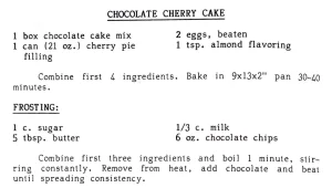 Chocolate Cherry Cake