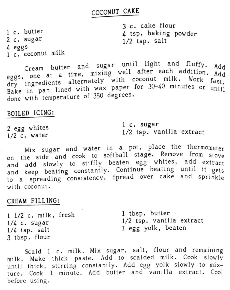 Coconut Cake