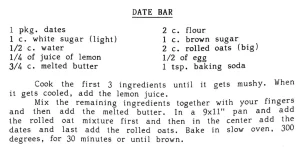 Date Bar