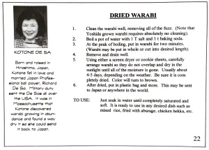 Dried Warabi