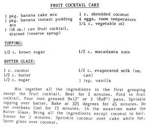 Fruit Cocktail Cake