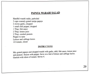 Papaya Warabi Salad