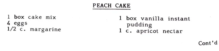 Peach Cake