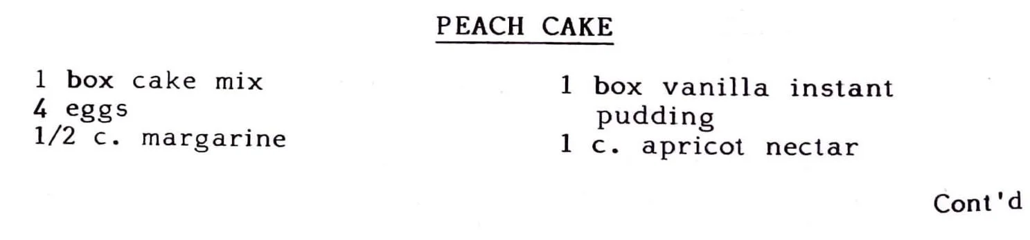 Peach Cake - Kau Kau Chronicles