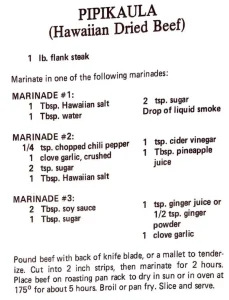 Pipikaula (Hawaiian Dried Beef)