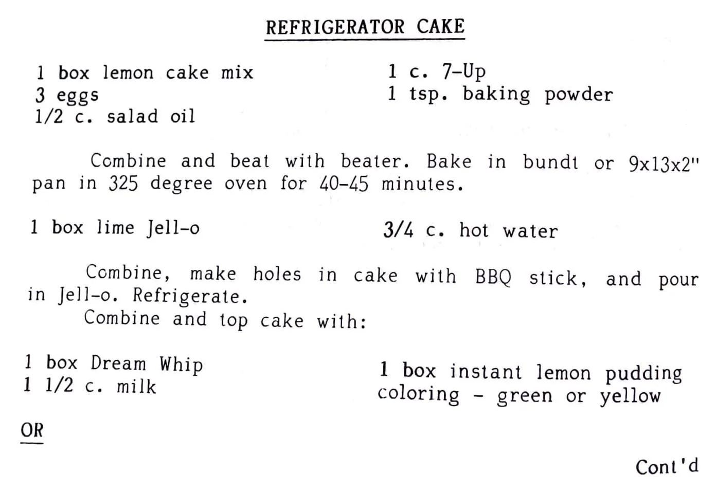 Refrigerator Cake - Kau Kau Chronicles