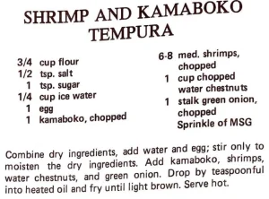 Shrimp and Kamaboko Tempura