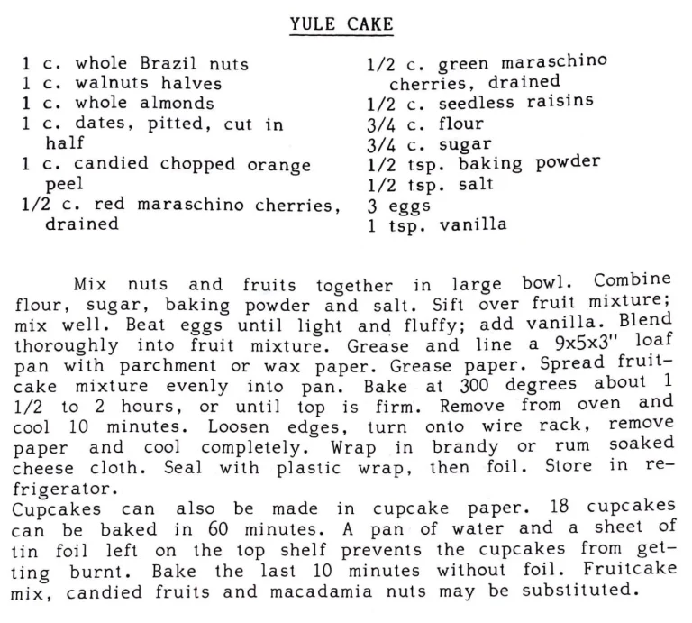 Yule Cake