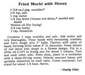 Fried Mochi with Honey