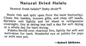 Natural Dried Halalu