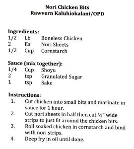 Nori Chicken Bits