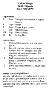 Pickled Mango