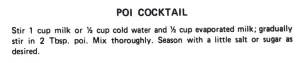 Poi Cocktail