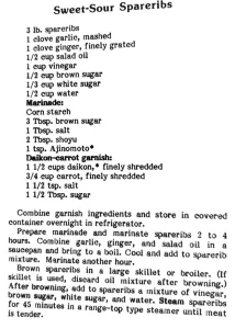 Sweet-Sour Spareribs #2