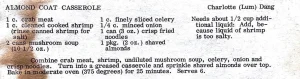 Almond Coat Casserole