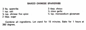 Baked Chinese Spareribs