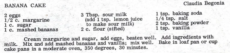 Banana Cake