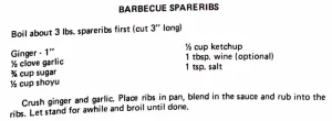 Barbecue Spareribs