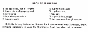 Broiled Spareribs
