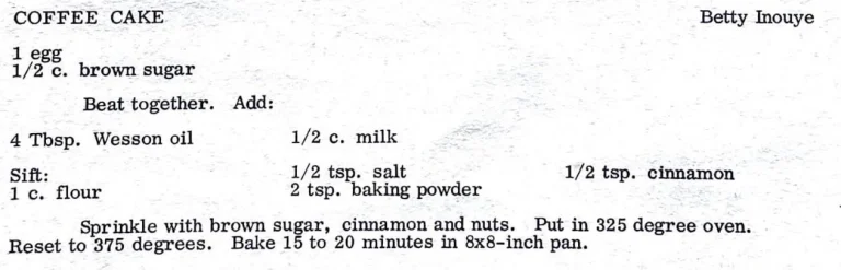 Coffee Cake