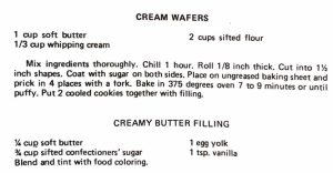 Cream Wafers with Creamy Butter Filling