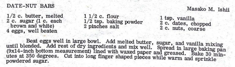 Date-Nut Bars