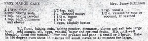Easy Mango Cake