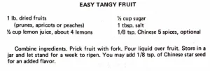 Easy Tangy Fruit