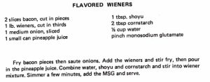 Flavored Wieners