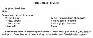 Fried Beef Livers