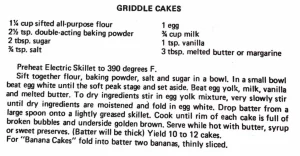 Griddle Cakes