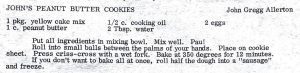 John’s Peanut Butter Cookies