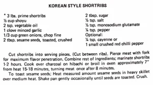 Korean-Style Shortribs