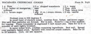 Macadamia Cheesecake Cookies