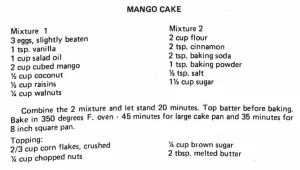 Mango Cake