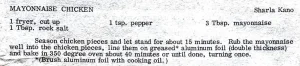 Mayonnaise Chicken