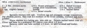 Moa (Chicken) Hawaiian