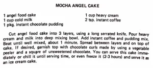 Mocha Angel Cake