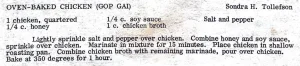 Oven-Baked Chicken (Gop Gai)