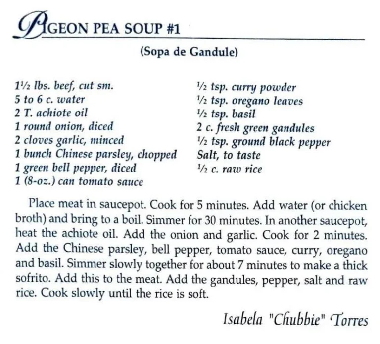 Pigeon Pea Soup #1