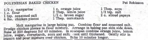 Polynesian Baked Chicken