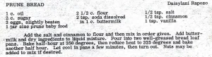 Prune Bread